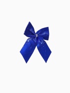 Ёлочные игрушки 6 шт. «Зимнее волшебство. Бантик неон» пластик, 8×7 см, синий - фото 7631070