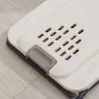 Швабра с отжимом и ведро Доляна: ведро с отсеками для полоскания и отжима 9.3 л, швабра плоская, запасная насадка из микрофибры - Фото 8