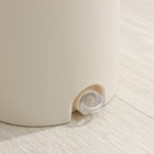 Швабра с отжимом и ведро Доляна: ведро с отсеками для полоскания и отжима 9.3 л, швабра плоская, запасная насадка из микрофибры - Фото 4