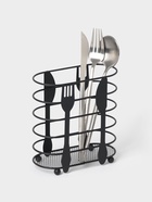 Сушилка для столовых приборов Доляна, 16×16.4×7.5 см, чёрная - Фото 2