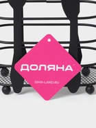 Сушилка для столовых приборов Доляна, 16×16.4×7.5 см, чёрная - Фото 5