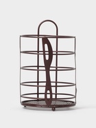 Сушилка для столовых приборов Доляна, 17.5×11×11 см, коричневая - Фото 3