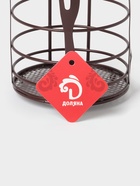 Сушилка для столовых приборов Доляна, 17.5×11×11 см, коричневая - Фото 5