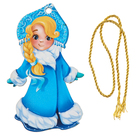 Ёлочная игрушка - подвеска деревянная «Новый год! Снегурочка» - Фото 3