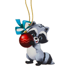 Ёлочная игрушка - подвеска деревянная «Новый год! Енотик» - Фото 2