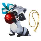 Ёлочная игрушка - подвеска деревянная «Новый год! Енотик» - Фото 6