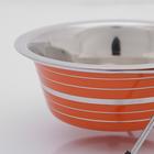 Набор из 2 цветных мисок на подставке, 2×350 мл - Фото 3