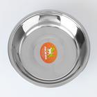 УЦЕНКА!Миска округлая с нескользящим основанием и принтом, 450 мл, голубая - Фото 3