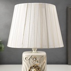 Лампа настольная RISALUX 16165/1, E14, 40 Вт, белая, 20×20×29 см  (артикул 5150276)  большой выбор товаров оптом и в розницу по низким ценам с доставкой