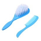 Набор детских расчесок, 2 шт., цвет голубой, рисунок МИКС - Фото 2