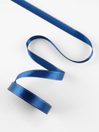 Лента атласная, с серебряным люрексом, 15 мм, 23±1 м, синяя №038 - Фото 3