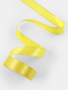 Лента атласная, с серебряным люрексом, 25 мм, 23±1 м, жёлтая №015 - Фото 3