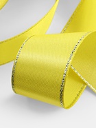 Лента атласная, с серебряным люрексом, 25 мм, 23±1 м, жёлтая №015 - Фото 4