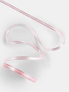 Лента атласная, с серебряным люрексом, 6 мм, 23±1 м, розовая №004 - Фото 3