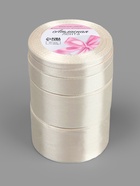 Атласная лента, набор 5 шт., 6/10/20/40/50 мм, 23±1 м, сливочная №02 - Фото 5