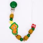 Держатель - игрушка для соски - пустышки «ТРЕНД. Леопард», деревянный - Фото 2