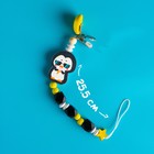 Держатель - игрушка для соски - пустышки «ТРЕНД. Пингвин» из дерева - Фото 4