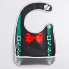 Нагрудник Little gentelman, непромокаемый, на липучке, ПВХ, новогодняя подарочная упаковка 5044949