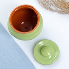 Горшочки для запекания Вятская керамика, набор 6 шт., ухват, полка, 500 мл, салатовый - Фото 4