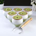 Горшочки для запекания Вятская керамика, набор 6 шт., ухват, 500 мл, МИКС - Фото 12