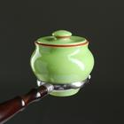 Горшочки для запекания Вятская керамика, набор 6 шт., ухват, 500 мл, салатовые - Фото 6