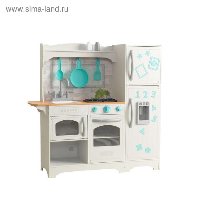 Кухня игровая «Загородная», цвет белый с бирюзовым - Фото 1