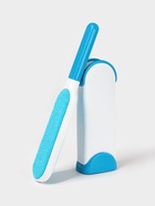 Щётка для удаления шерсти и волос с одежды и мебели с ручкой Доляна, 33×7.5×5 см, синяя - Фото 14