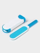 Щётка для удаления шерсти и волос с одежды и мебели с ручкой Доляна, 33×7.5×5 см, синяя - Фото 17