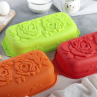 Форма силиконовая для выпечки Доляна «Хлеб. Розы», 29,5×14×7 см, цвет МИКС - Фото 4