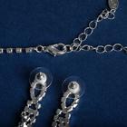 Набор 2 предмета: серьги, колье «Сияй» Анита, цвет белый в серебре, 45 см - Фото 2