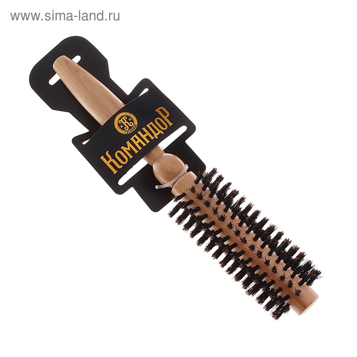 Брашинг деревянный, d = 4 см, цвет «светлое дерево» - Фото 1