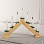 Светодиодная фигура «Рождественская горка» 39.5 × 33 × 5 см, дерево, 220 В, эффект пламени, УЦЕНКА - Фото 2