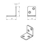 Уголок мебельный ТУНДРА krep, 32х32х26х2 мм, цинк, в упаковке 1 шт. - фото 23045682