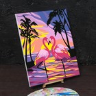 Картина по номерам на холсте с подрамником «Фламинго на закате», 40 х 50 см - Фото 4