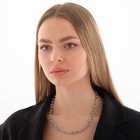 Колье «Цепь» фьюче, цвет серебро, L=52 см - фото 23045686