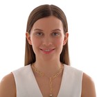 Кулон «Цепь» булавка с плетением, цвет золото, L=45 см - Фото 3