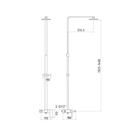 Душевая система Timo Selene SX-1013/00z, однорычажная, тропический душ, ручная лейка, хром - Фото 2