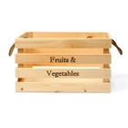 Ящик для овощей и фруктов, 40 × 33 × 23 см, деревянный - Фото 2
