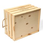 Ящик для овощей и фруктов, 40 × 33 × 23 см, деревянный - Фото 4