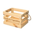 Ящик для овощей и фруктов, 29 × 23 × 19 см, деревянный - фото 297235001