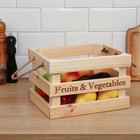 Ящик для овощей и фруктов, 29 × 23 × 19 см, деревянный - Фото 6