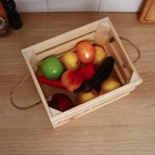 Ящик для овощей и фруктов, 29 × 23 × 19 см, деревянный - Фото 7