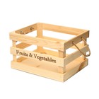 Ящик для овощей и фруктов, 35 × 28 × 21 см, деревянный, Greengo - фото 318376125