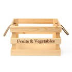 Ящик для овощей и фруктов, 35 × 28 × 21 см, деревянный - Фото 2