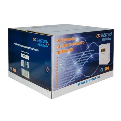 Источник бесперебойного питания "Энергия" Pro 1700, 1700 Вт, 1700 ВА, чёрный
