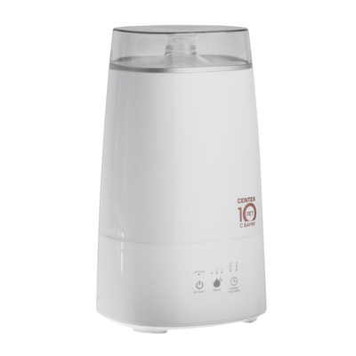 Увлажнитель воздуха Centek СТ-5108, ультразвуковой, 25 Вт, 3 л, 20 м2, белый