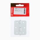 Петля накладная ТУНДРА ПН5-60, покрытие полимер, белая, 1 шт. - фото 24234151