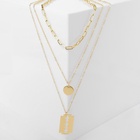 Кулон «Цепь» бритва с диском, цвет золото, 60 см - фото 34575702