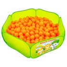 Шарики для сухого бассейна с рисунком, диаметр шара 7,5 см, набор 150 штук, цвет морковный - Фото 4