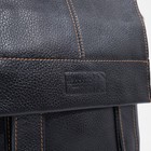 Планшет мужской на клапане, 2 наружных кармана, длинный ремень, цвет чёрный - Фото 4